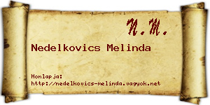Nedelkovics Melinda névjegykártya